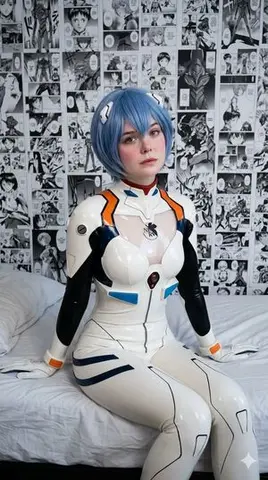 Elle Fanning as Rei Ayanami Cosplay