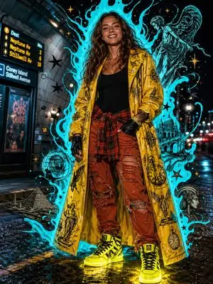 Afrofuturist Streetwear Editorial Portrait