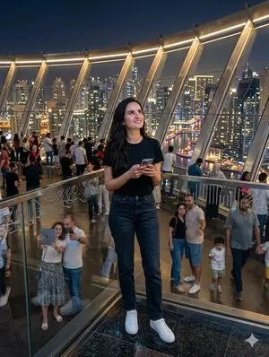 Modern Observation Deck Skyline Portrait