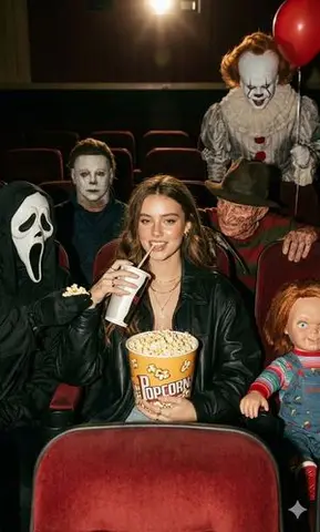Halloween Horror Movie Theater Prompt