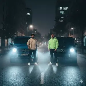 Cinematic Urban Night Street Portrait Prompt