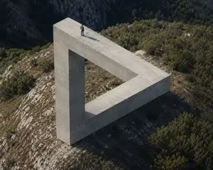 Penrose Impossible Triangle Structure