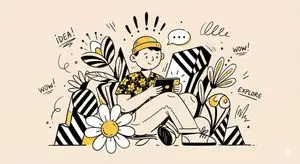 Whimsical Flat Illustration Generator