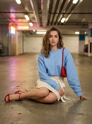 Cinematic Fashion Portrait in Underground Parking