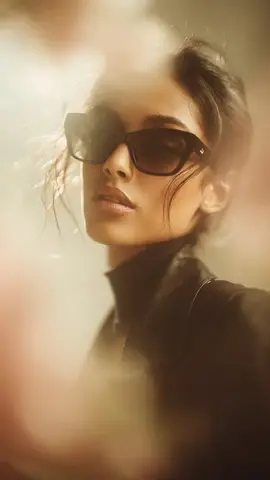 Ultra-realistic cinematic fashion portrait of a stylish woman wearing