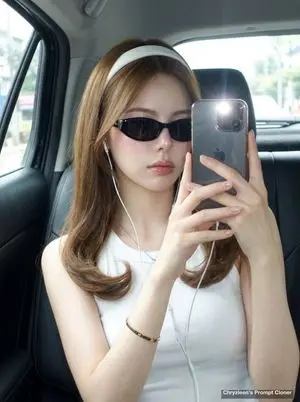 Backseat Mirror Selfie