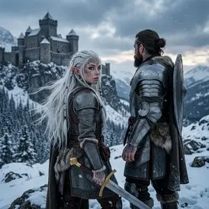 Hyperrealistic Tattooed Elf Couple