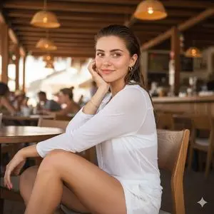 Hyper-Realistic Lifestyle Café Portrait Prompt