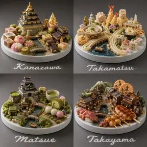 Food-Based Micro-Cities Visualization