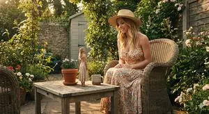Surreal Scale Disparity Scene with Sydney Sweeney