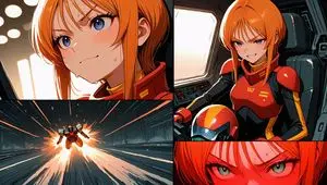 Four-Panel Gundam Pilot Sortie
