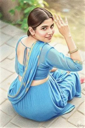 Colored Pencil Sketchbook Illustration