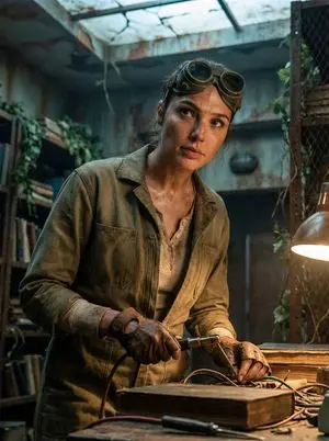 Cinematic Post-Apocalyptic Bunker Portrait