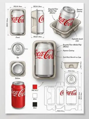 Industrial Packaging Design Sheet Prompt