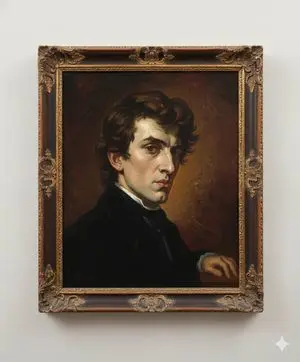 Image Generation Prompt: Arranging Delacroix's Chopin