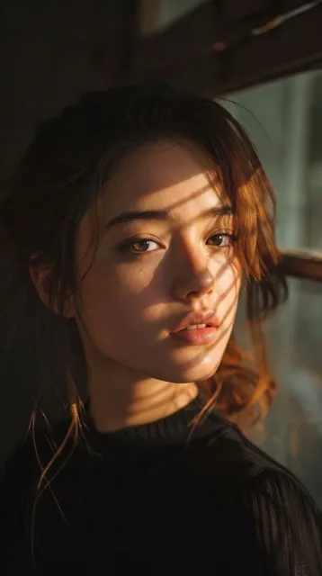 Profile / Avatar - Chiaroscuro Golden Hour Cinematic Portrait