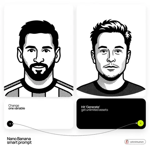 A minimalist, black-and-white flat vector illustration portrait of [NAME]