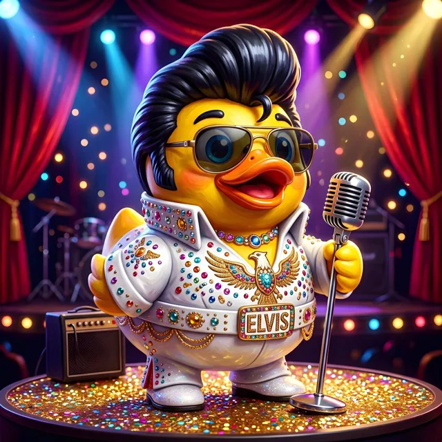 Elvis Rubber Duck