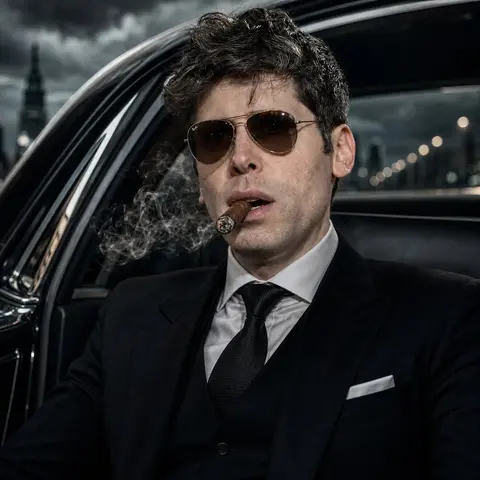 Modern Mafia Boss Portrait