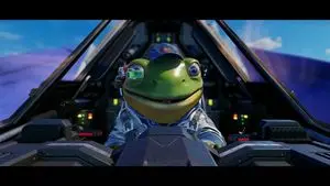 Cute Frog Fighter Pilot