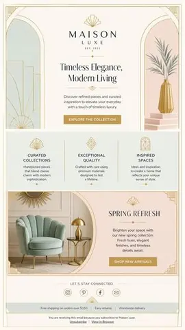 Luxury Art Deco Home Decor Email