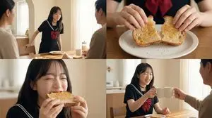 Cinematic Breakfast Scene