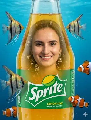 Surreal Sprite Bottle Artwork