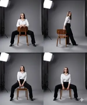 Fashion Photography Studio Collage Prompt
