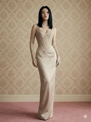 Editorial Fashion Photography Prompt (Monochromatic Stone-Beige)