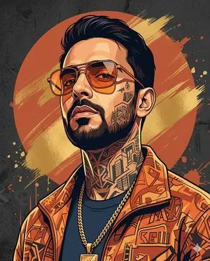 Prompt for stylized urban portrait with reference image fidelity