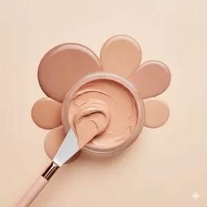 ASMR-style Visual for Cream Blush and Foundation