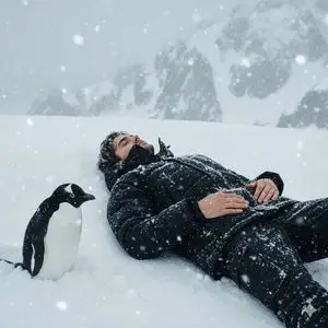 Tired Penguin in Alt Text Prompt