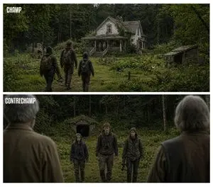Cinematic Champ/Contrechamp Diptych