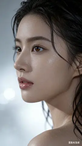 Hyper-Realistic Wet Look Portrait