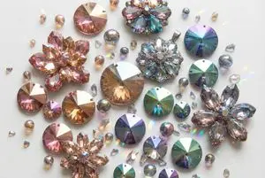 Iridescent Faceted Jewel Arrangement Product Shot