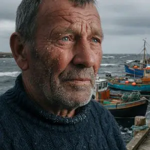 Stormy Icelandic Fisherman Portrait