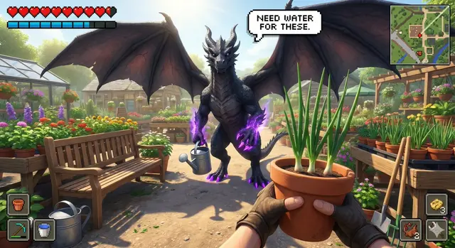 Dark Dragon vs Vegetations Battle