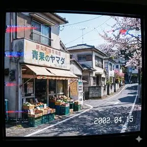 Japanese Suburb in 2000s Atmosphere