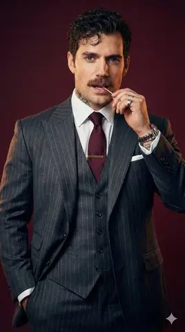 Ultra-Realistic High-Fashion Studio Portrait Prompt for a Male Model (Modern Mafia Aesthetic)