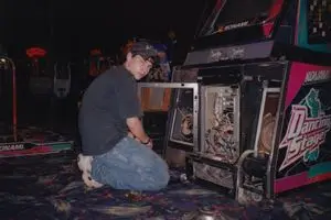 Vintage Arcade Repair Flash Photography