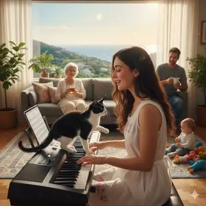 Cinematic Family Gathering Scene