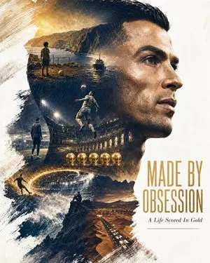 Cinematic Football Legend Silhouette Poster