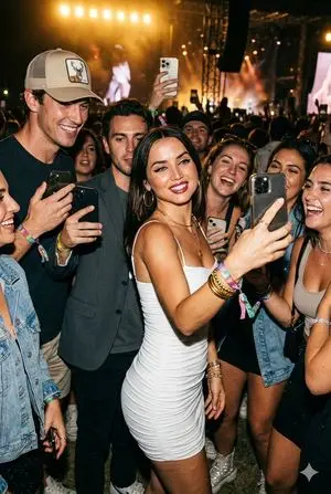 Ana de Armas Festival Candid Shot Prompt