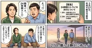 Four-Panel Manga Generation: The Day Our Bus Stops