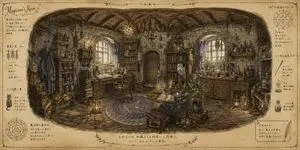 Wizard's Room Illustration