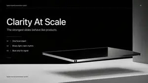 Apple-Style Minimal Presentation Cover