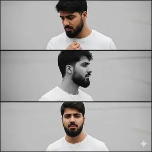 Minimalist Monochrome Fashion Triptych