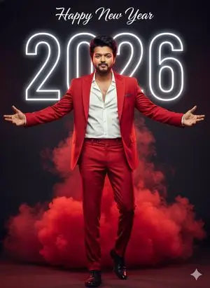 Happy New Year 2026 Cinematic Portrait