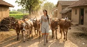 Rustic Rural India Portrait