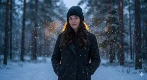 Cinematic Winter Portrait with Teal and Orange Grading
